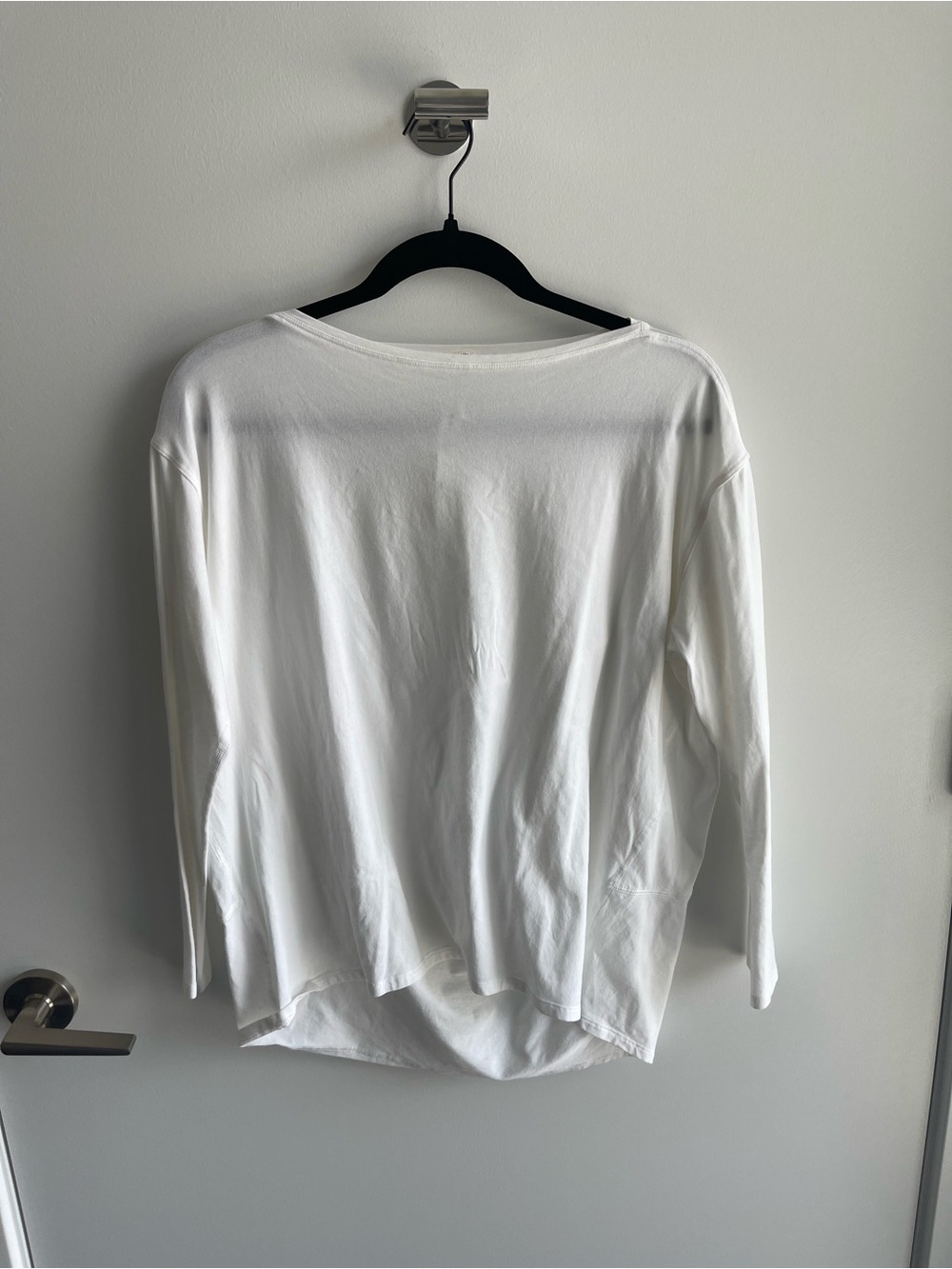 Lululemon Back in Action White Long Sleeve